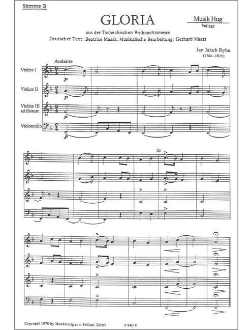 Gloria - Tschechische Weihnachtsmesse